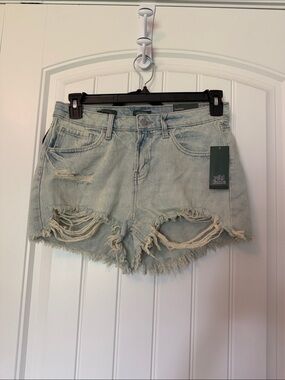 wild fable Light Blue Distressed Denim Cutoff Shorts